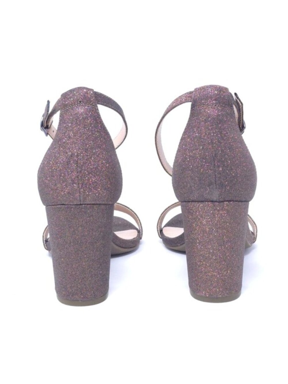 Bandolino Armory Bronze Glitter Strappy Heeled Sandals Size 10M - Picture 4 of 12